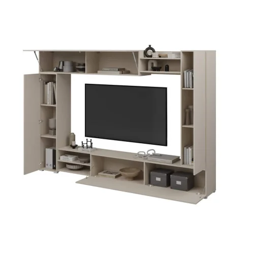 set mobilier living VERO cu 4 usi deschise