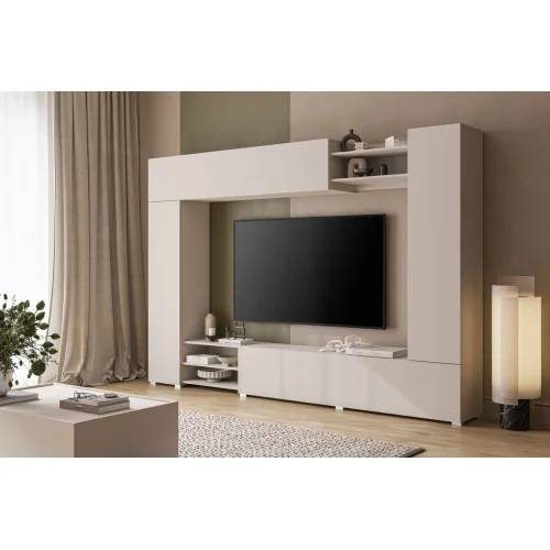 set mobilier living VERO pentru perete - culoare cașmir