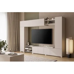 set mobilier living VERO pentru perete - culoare cașmir