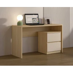 birou + noptieră Terra - stejar Lindberg + sand bej