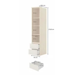 Dulap Terra 2 sertare - cote