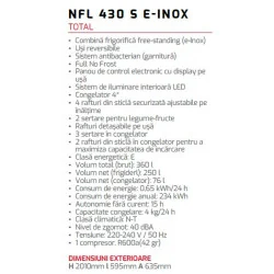 frigider TEKA NFL 430 S (E-Inox) oferta