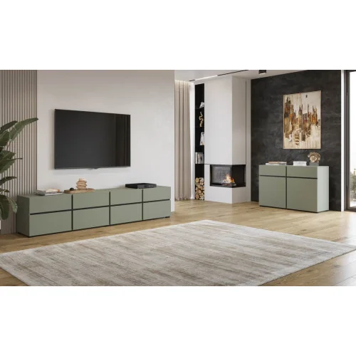 gama Cross verde - comode, masa cafea, mobilier hol, dulap, oglindă
