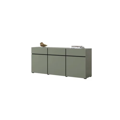 comodă Cross 3 sertare 3 uși - 180 cm - verde