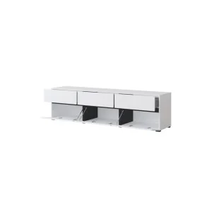 comodă Cross 3 uși 3 sertare - h48 cm - alb 2