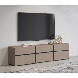 comodă TV Cross 3 sertare 3 uși - h 48 cm - culoare congo