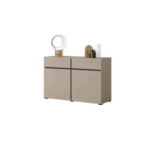 comodă Cross 2 uși 2 sertare - 120 cm - culoare congo