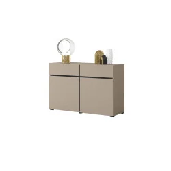 comodă Cross 2 uși 2 sertare - 120 cm - culoare congo