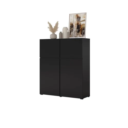 dulap Cross 4 uși - culoare negru onix