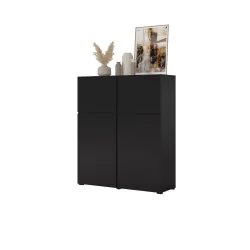 dulap Cross 4 uși - culoare negru onix