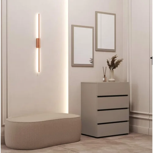 aranjament comodă Cross 4 sertare - 60 cm - culoare congo