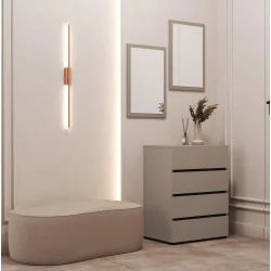 aranjament comodă Cross 4 sertare - 60 cm - culoare congo