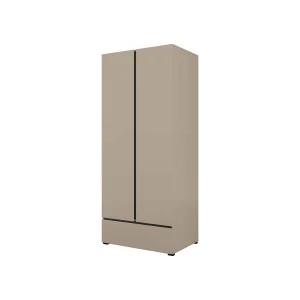dulap haine Cross 2 uși 1 sertar - 89 cm - culoare verde + negru 2
