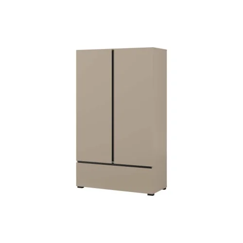 dulap cu polițe Cross 2 uși 1 sertar - 89 cm - culoare congo + negru