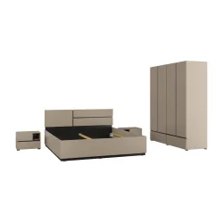 set dormitor colecția Cross culoare congo + negru