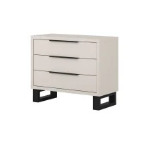 Comoda Halle 3 sertare - culoare cașmir