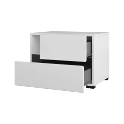 noptieră Cross 2 sertare deschise - culoare alb+ negru