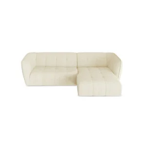colțar cu șezlong Malina din stofă 2-R - culoare mocca mouse 2