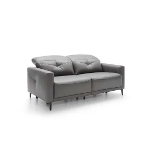 canapea din piele naturală Sandra cu 2 reclinere electrice 2