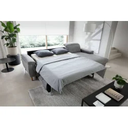 aranjament - canapea extensibilă cu șezlong Mia - textil