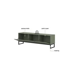 comodă TV 3U Loft 41 - culoare verde