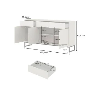 comodă Loft 3 uși și 3 sertare 2