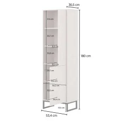 cote - dulap vitrină Loft 2 uși