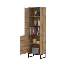 dulap vitrină Loft 2 uși - culoare stejar