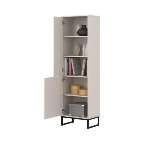 dulap vitrină Loft 2 uși - culoare cașmir