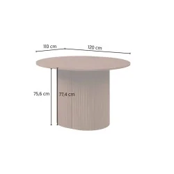 cote - masă extensibilă ovală Cavo cote - masă extensibilă ovală Cavo