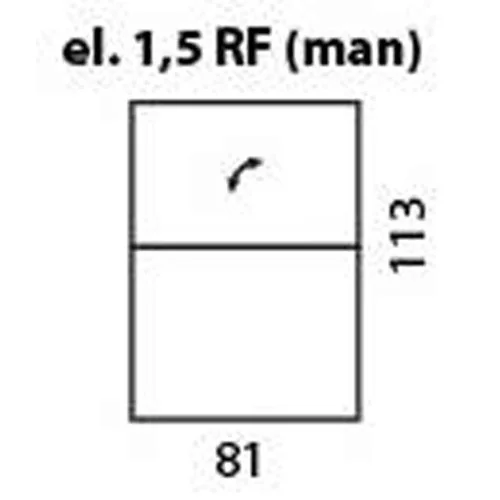 modul 1,5 locuri cu recliner manual