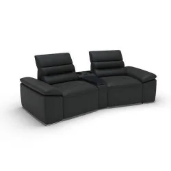 Canapele Impressione 2 locuri cu sistem audio - variante simple, cu recliner manual sau cu recliner electric - brate model A1