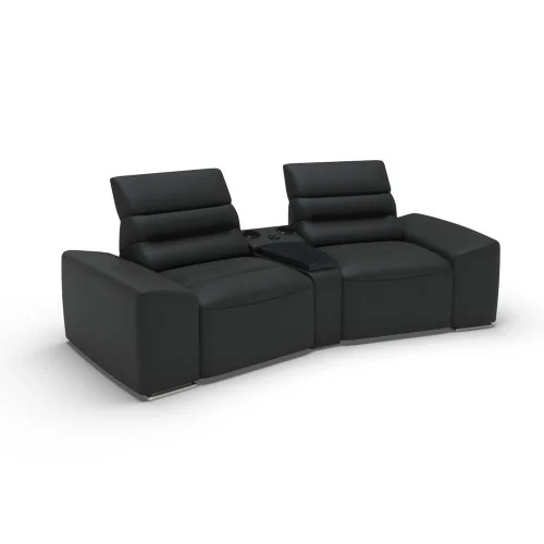 Canapele Impressione 2 locuri cu sistem audio - variante simple, cu recliner manual sau cu recliner electric - brate model A2