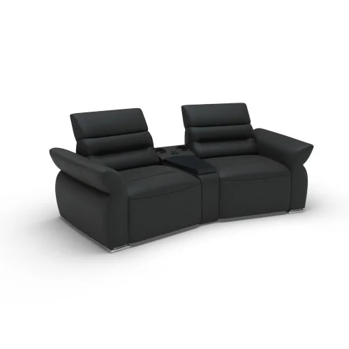 Canapele Impressione 2 locuri cu sistem audio - variante simple, cu recliner manual sau cu recliner electric - brate model A3