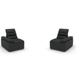 Canapele Impressione 2 locuri - variante simple, cu recliner manual sau cu recliner electric - brate model A1