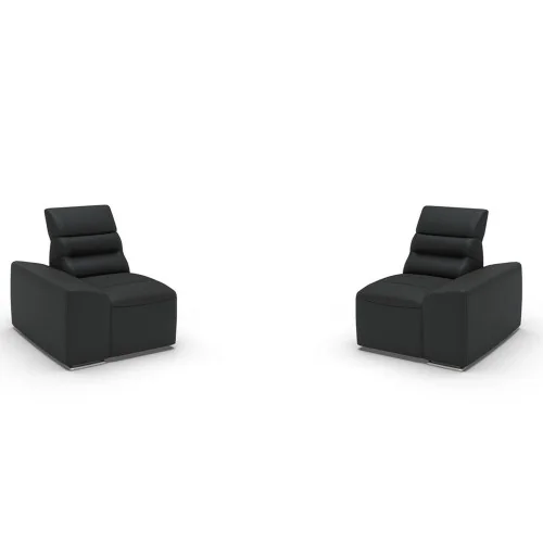 Canapele Impressione 2 locuri - variante simple, cu recliner manual sau cu recliner electric - brate model A2