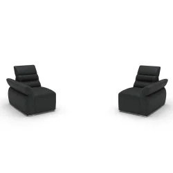 Canapele Impressione 2 locuri - variante simple, cu recliner manual sau cu recliner electric - brate model A3
