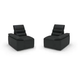 Canapele Impressione 2 locuri - variante simple, cu recliner manual sau cu recliner electric - brate model A1