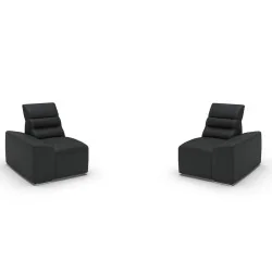 Canapele Impressione 2 locuri - variante simple, cu recliner manual sau cu recliner electric - brate model A2