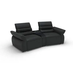 Canapele Impressione 2 locuri cu sistem audio - variante simple, cu recliner manual sau cu recliner electric - brate model A3
