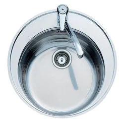 chiuveta rotunda Teka centroval 45 Inox