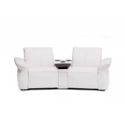 Canapele Impressione 2 locuri cu sistem audio - variante simple, cu recliner manual sau cu recliner electric - brate model A3