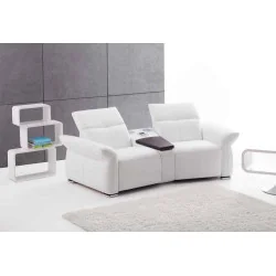 Canapele Impressione 2 locuri cu sistem audio - variante simple, cu recliner manual sau cu recliner electric - brate model A3