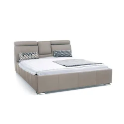 Pat tapitat Katalia cu dimensiune pentru saltea de 160 - 180 x 200 cm.
