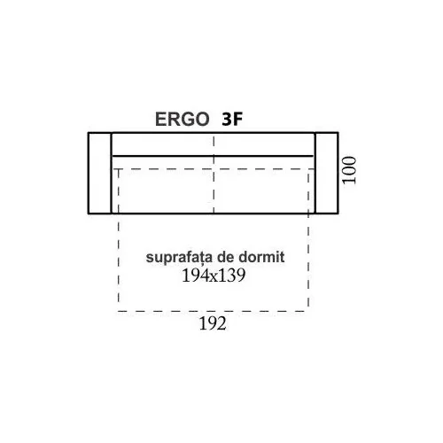 canapele pile extensibile Ergo - cote