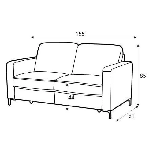 cote canapele piele 2 locuri Basic