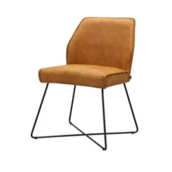 scaun Loft - tapitat stofa orange