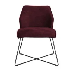 scaun Loft tapitat stofa bordeaux