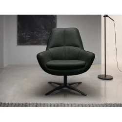 Fotoliu Shout din piele verde