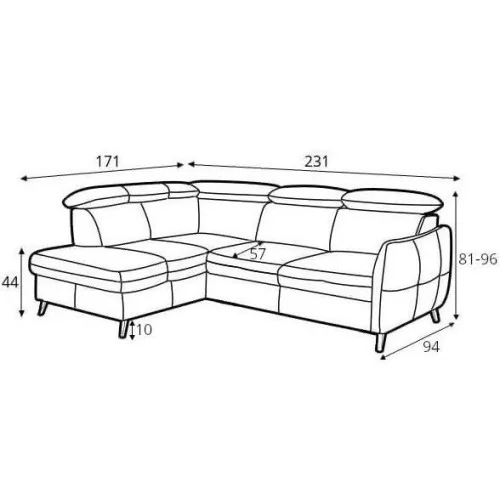coltare extensibile Hugo OTM-2,5F cote